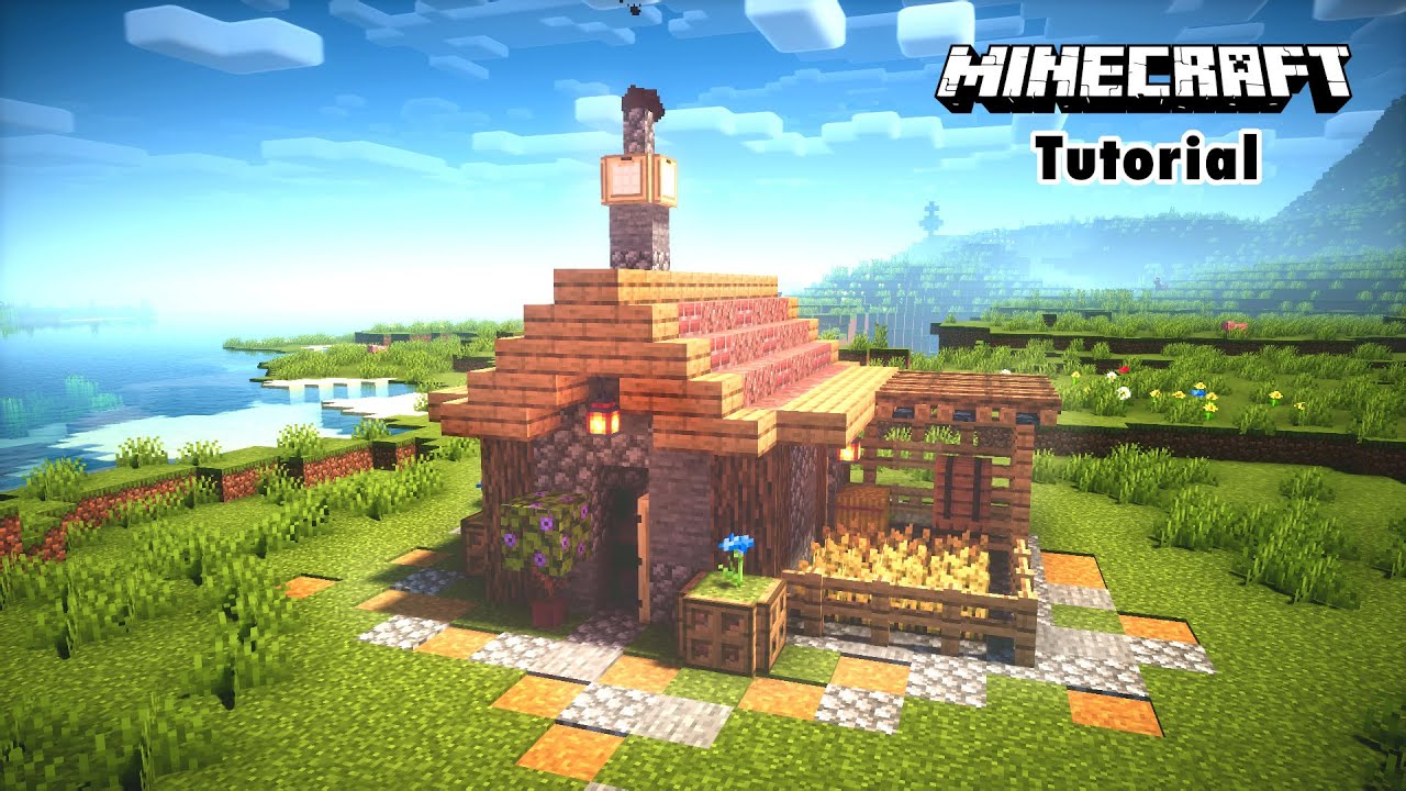 Minecraft House Tutorial: Small Starter House | How to Build - YouTube
