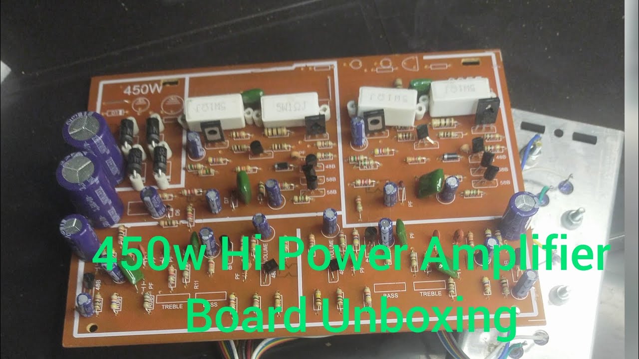 2N 3055 Hi Power Transistor Audio Amplifier Board Unboxing || 450w ...