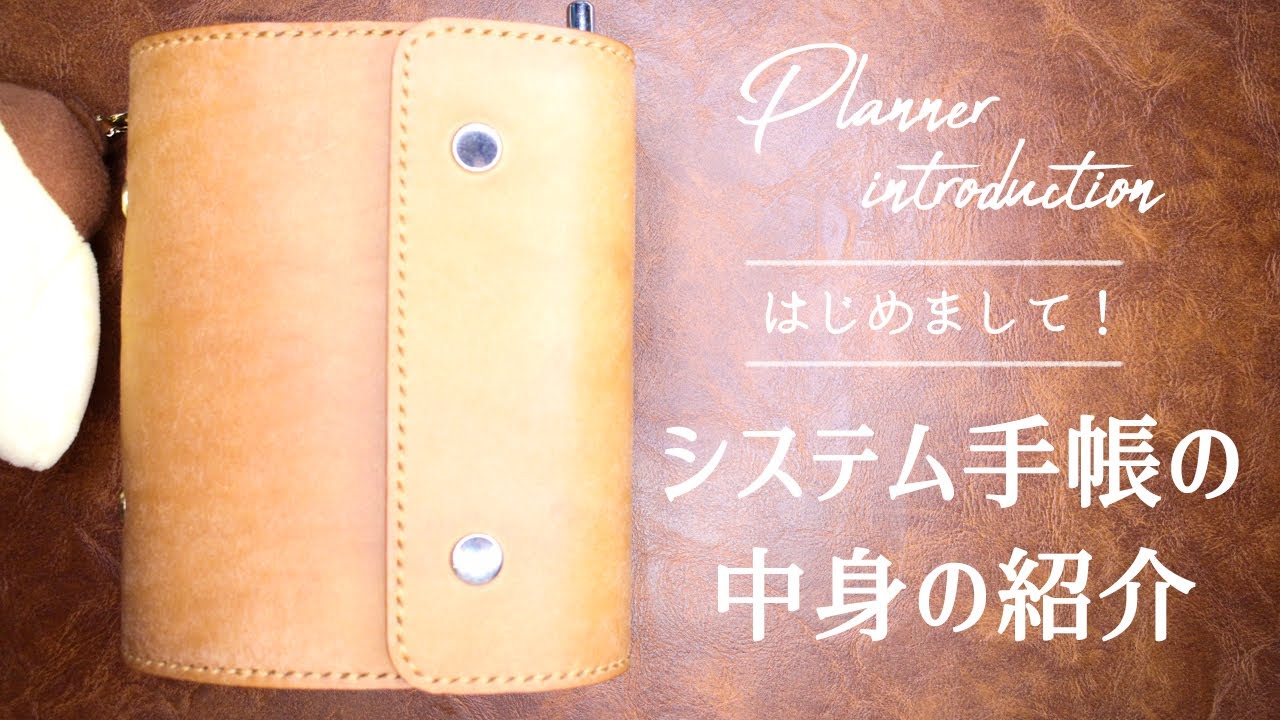 【手帳パラパラ】初めましての手帳紹介【システム手帳ミニ6】
