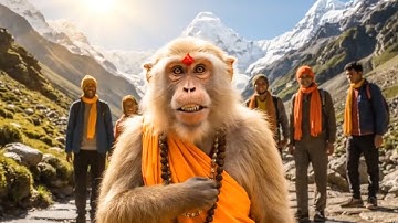 Kedarnath Monkey vlog #monkey #monkeyvlog #monkeyvideo 