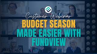 Budget Season Made Easier With FUNDVIEW | Webinar Replay | July 29, 2026