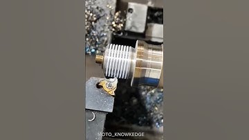 Thread cutting cng machine #machine #cncmachining #treading #viral