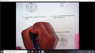Bohr Diagrams   practice problems 1-4  in topic 2 Notes