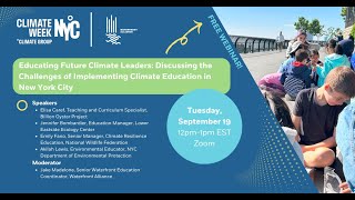Educating Future Climate Leaders—The Landscape of Climate Education in New York City