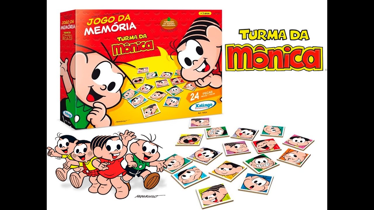 Jogo Da Memória Grandão - Turma Da Mônica - MP Brinquedos