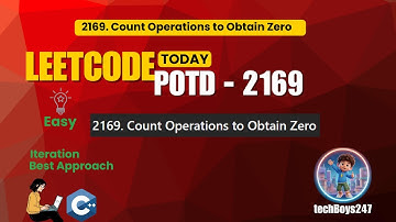 LeetCode 2169 | Count Operations to Obtain Zero | Easy Explanation 💡