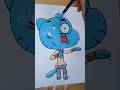 Drawing Watterson from Gumball with Posca Makers!#posca#Gumball#watterson