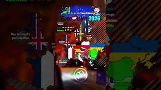  European Countries In Eurovision 2025 Vs 2026  europe geography map