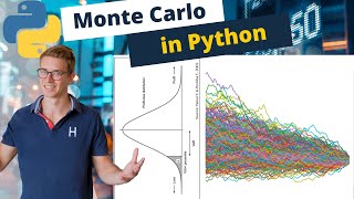Monte Carlo Simulation with value at risk (VaR) and conditional value at risk (CVaR) in Python