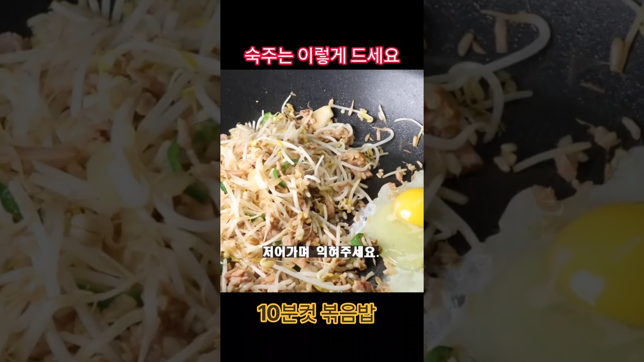 숙주 계란 볶음밥 — selfloveyori샐럽요리 레시피 썸네일