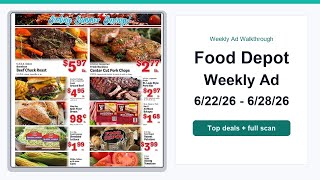 Food Depot Weekly Ad (6/22/26 - 6/28/26) Top 10 Deals