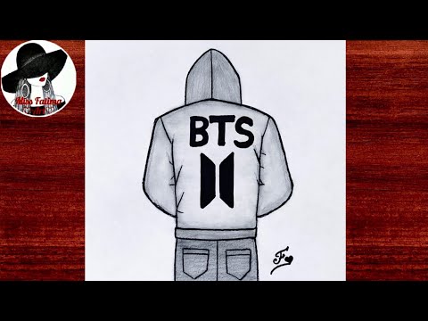 BTS boy drawing | BTS Army drawing | How to draw BTS boy