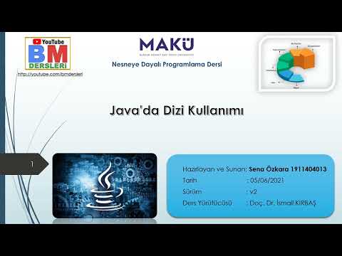 Video: Java'da dizi başlatma nedir?