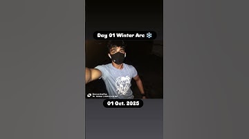 Day 01 Winter Arc ❄️ #viral #challenge #youtubeshorts #short #shorts
