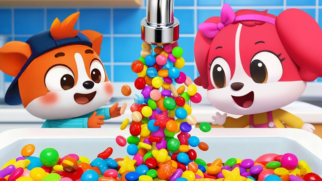 ⁣Kids Play With Magic Faucet | Funny Kids Adventures | Cartoon | Sheriff Labrador
