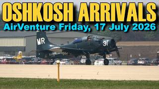 EAA AirVenture Oshkosh 2026 Arrivals Friday 17 July T-6 AD-5, Airailimages