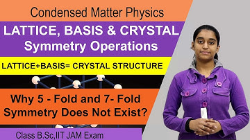 Basis, Crystal Structure & Crystal Symmetry |Types | Condensed Matter Physics | IIT JAM Exam