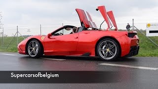 The all new ferrari 458 a (aperta) limited to 499! roof closes and
opens in about 14 seconds! 0-100 3 seconds 0-200 9,5 v8 i...