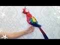 Как сделать попугая из проклеенной ленты МК по созданию удивительных вещей