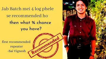 Meet Repeater who got recommended among 4 recommended candidate in batch || SSB interview || SSB
