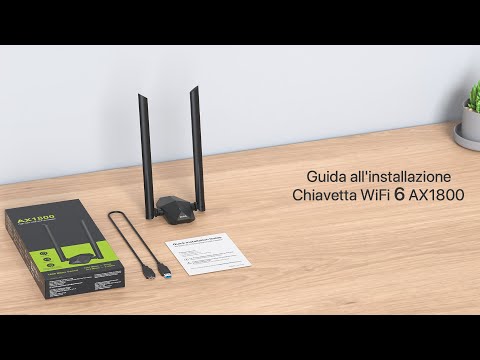 Guida all'installazione Chiavetta WiFi 6 USB a lunga portata AX1800