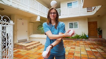 trying a NEW SHOWER JUGGLING variation!
