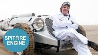 Man spends 10 years building car powered by 27litre SPITFIRE engine
