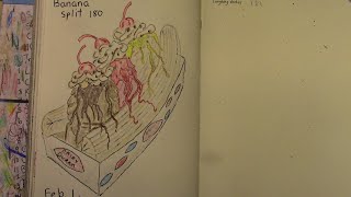 Memphis Drawing a Banana Split Drawing prompt Banana Split 180