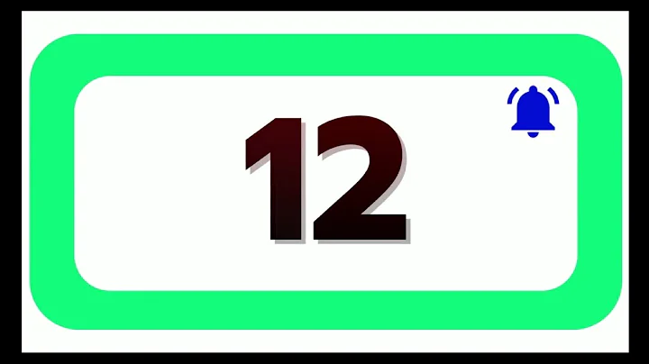 12 Seconds Countdown Timer With Sound Effect COLOR 4K   HD   1080