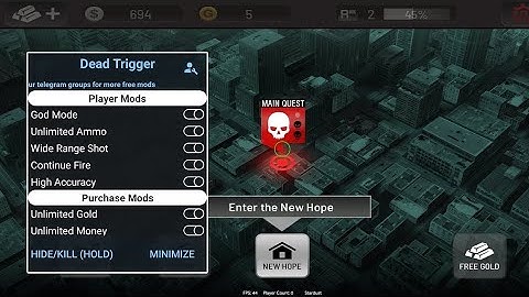 Dead Trigger Mod apk | Free shopping, no reload, unlimited Ammo, one hit kill, unlocked everything