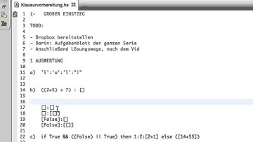 #01 Haskell Tutorial für Studenten Kapitel 1 Teil 1