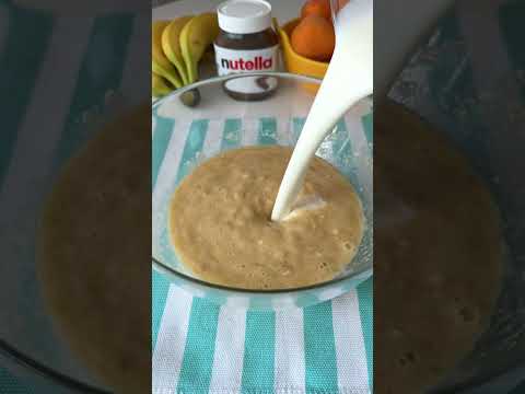 Банановые панкейки 😍🔥 ВКУСНО, очень ПРОСТО и нереально БЫСТРО! #shorts #вкуснопростобыстро #рецепты