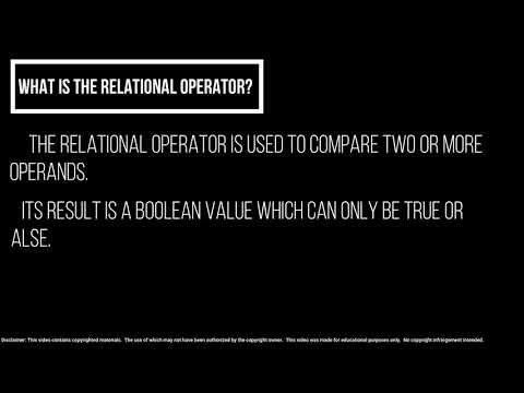 Relational Operators