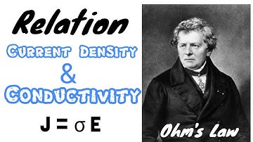 relation between current density and conductivity by Ohm