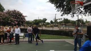 Mavericks forward Dwight Powell playing game of knockout