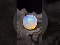 Natural opal cabochon 9.40MM,opal sphere ball, 3.80 carats,White with Rainbow