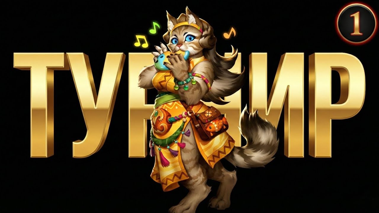 Встретил кошечку на турнире. 1й день 