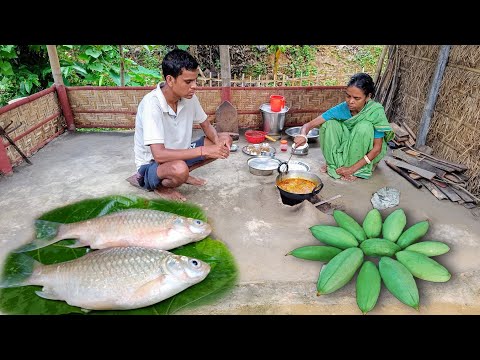 Rural Fish Curry । Japani Puti Fish Curry With Parwal । Mother And Cooking Together