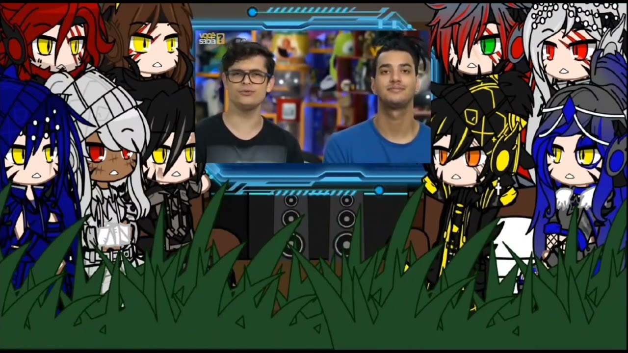 Dinos reagindo ao Megalodon 🦈[Você Sabia]/Gacha Club\