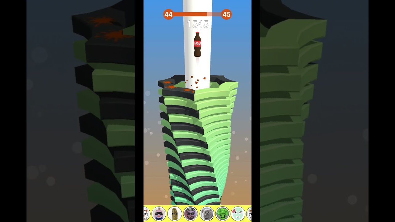 Stack ball 3d gameplay 144 || stack ball 3d live gameplay 