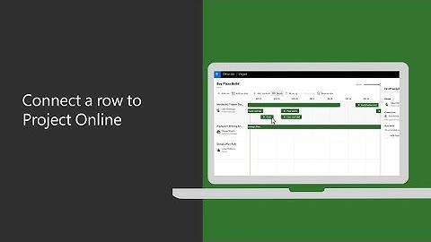 Connect a roadmap row to a project in Project Online