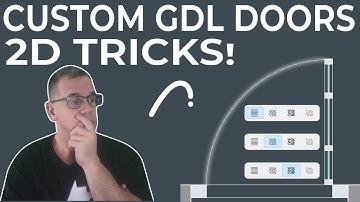 050 Archicad GDL Custom Doors Part 12: 2D Fill & Swing Arc