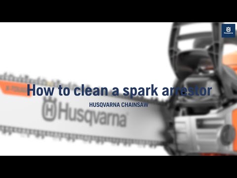 How to clean a Husqvarna chainsaw spark arrestor - YouTube