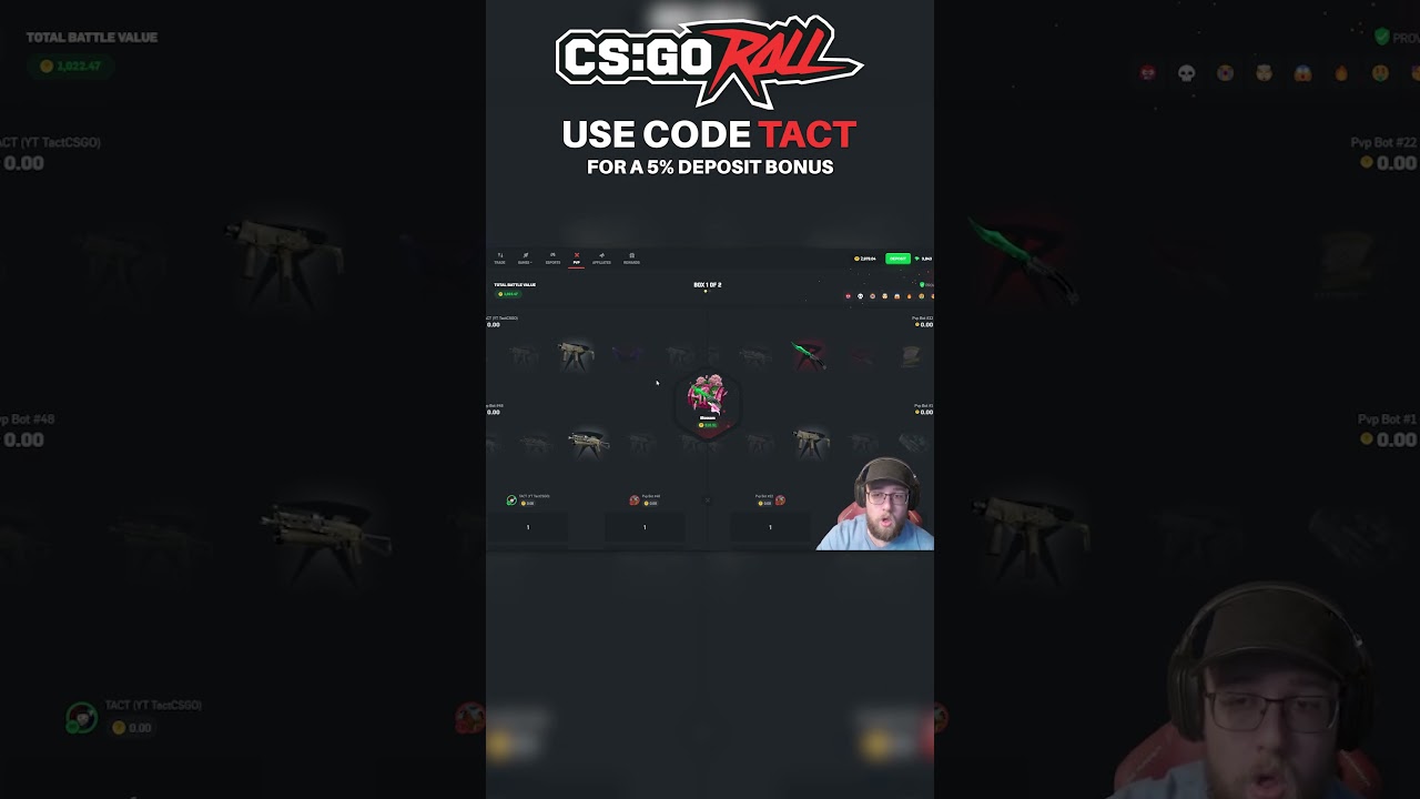 HUGE PULL IN CASE BATTLE ON CSGOROLL! 