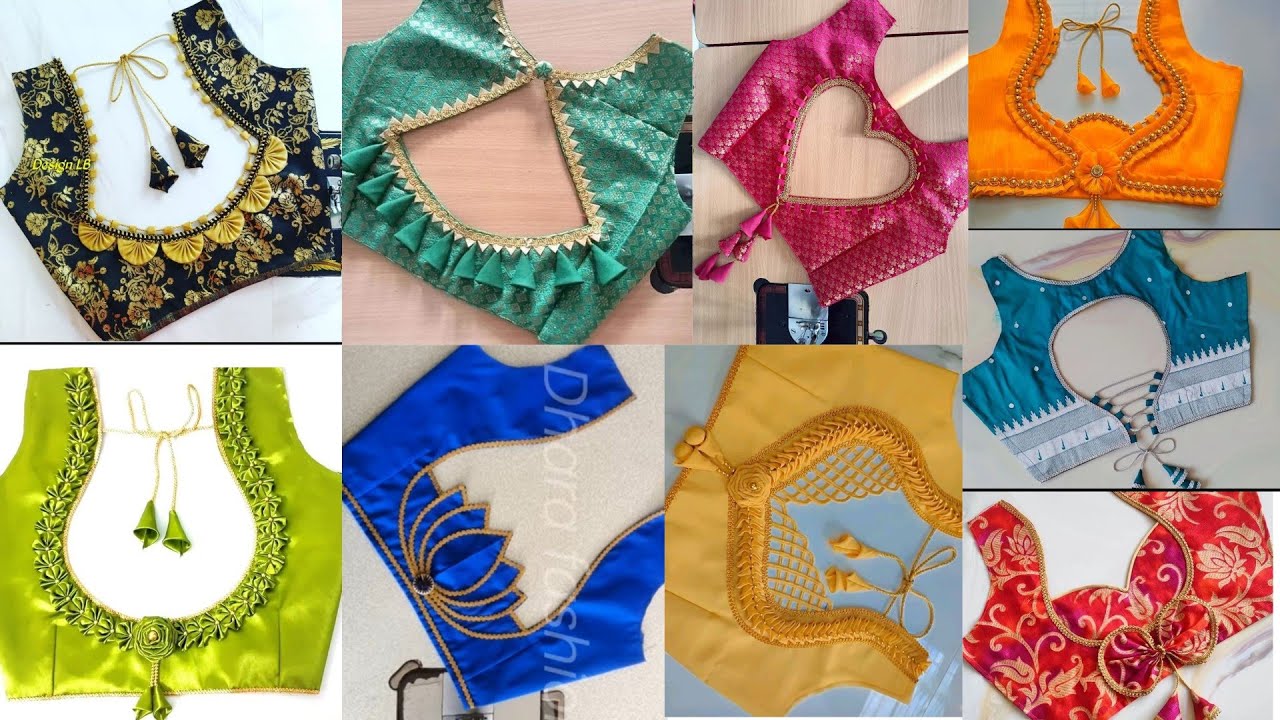🎊50 + Latest blouse back neck Design/ blouse ki design/ Blausee Design ...