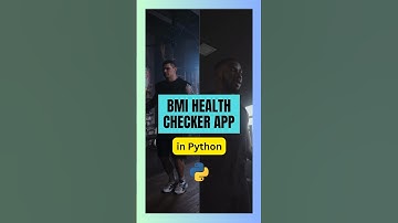 BMI Calculator, Health Checker App in Python #bmicalculator #healthapp #healthcareapp #shorts #reel