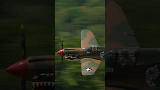 P-40 Warhawk low level flyby New York Airshow #shorts #ww2 #aviation