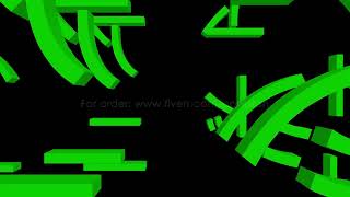 Moving in the 3D matrix. 3D animation. Moving matrix 3D symbols. VJ loops. Transparent background.