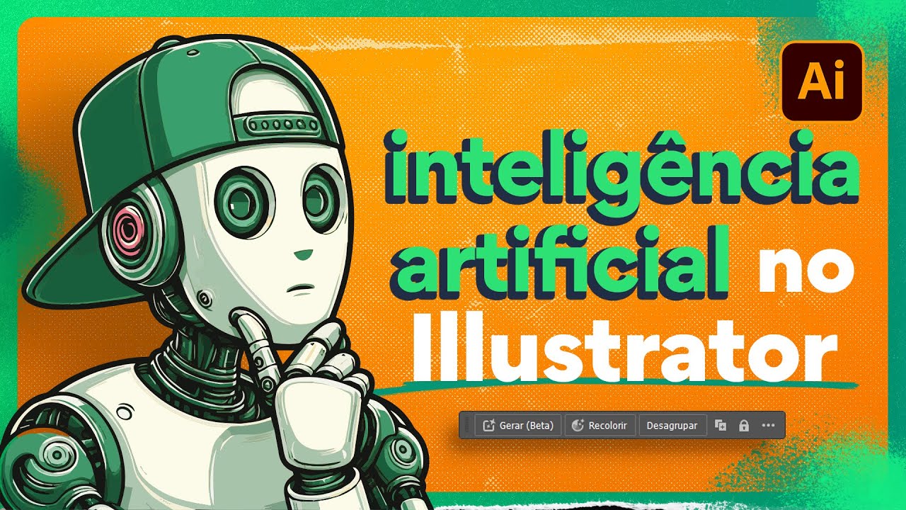 Tudo sobre a nova INTELIGÊNCIA ARTIFICIAL do Illustrator - YouTube