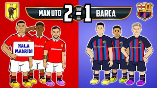 MAN UTD beat BARCELONA! (2-1 Europa League 2023 Fred Antony Goals Highlights)